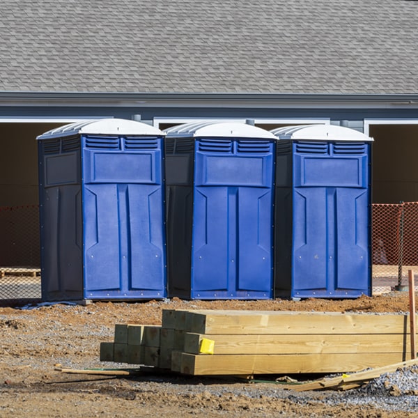 what is the maximum capacity for a single porta potty in Hazlet